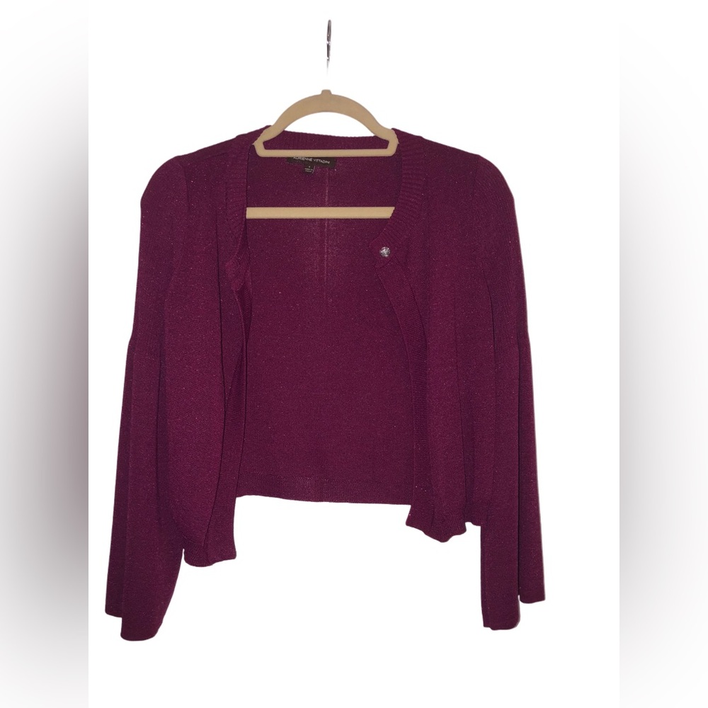 Ruby red sparkle cardigan